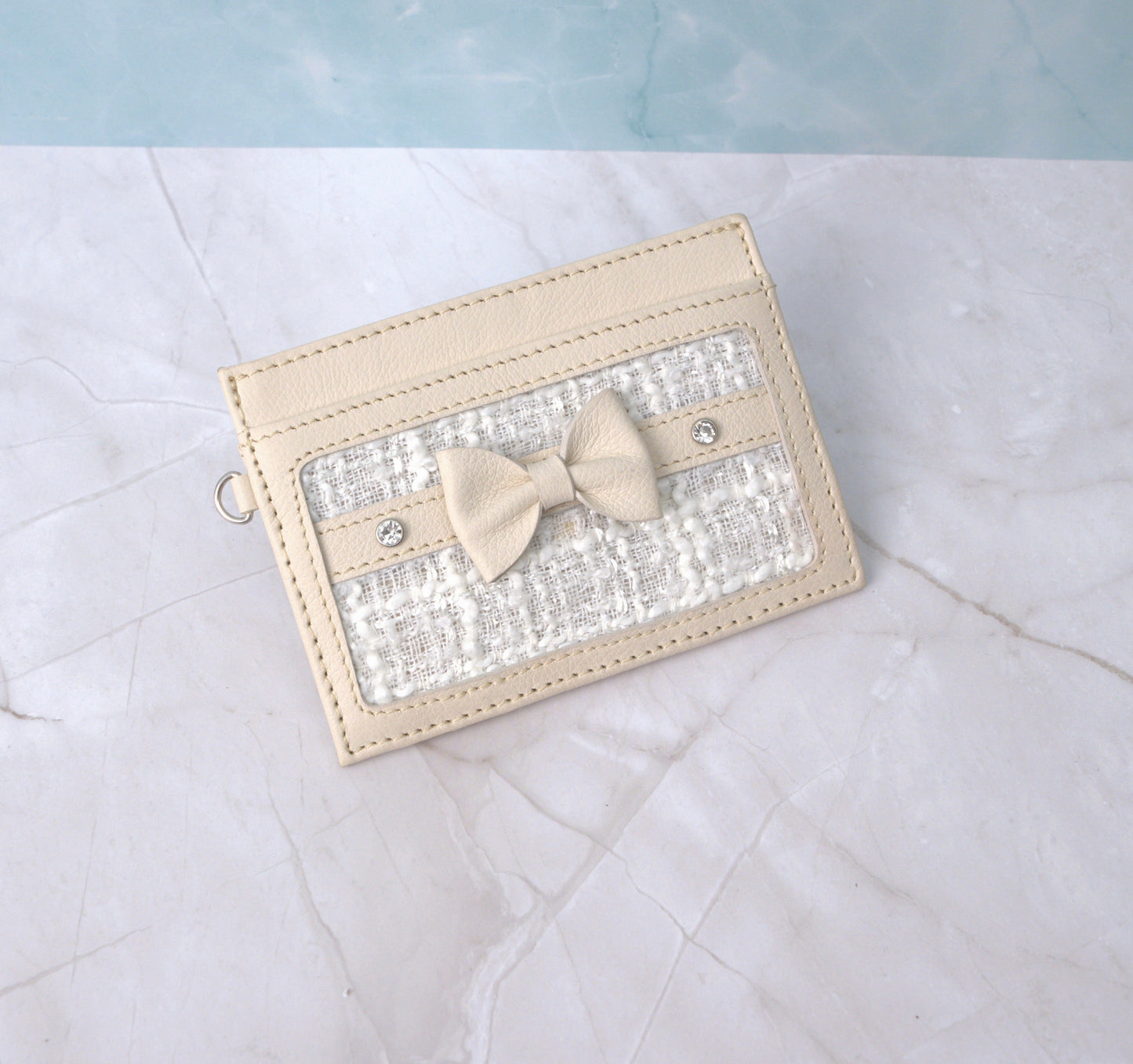Beige Champagne Card Holder